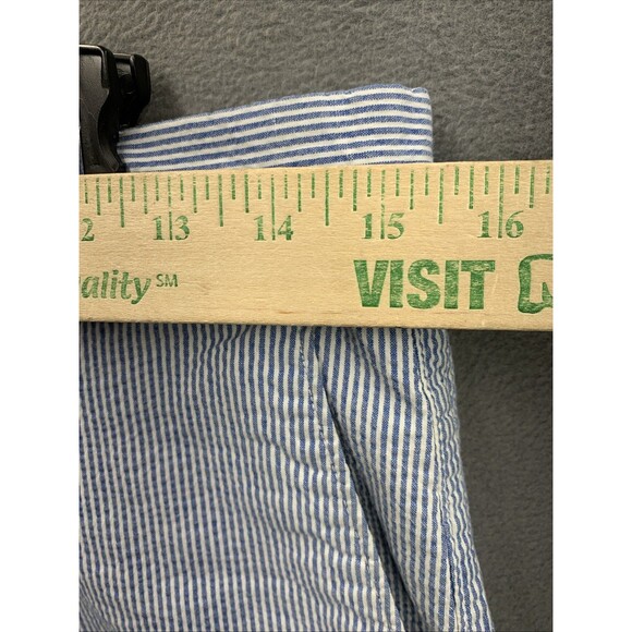 Banana Republic Bermuda Shorts Mens AIDEN Short Preppy Blue Striped Size 29 - Picture 4 of 13